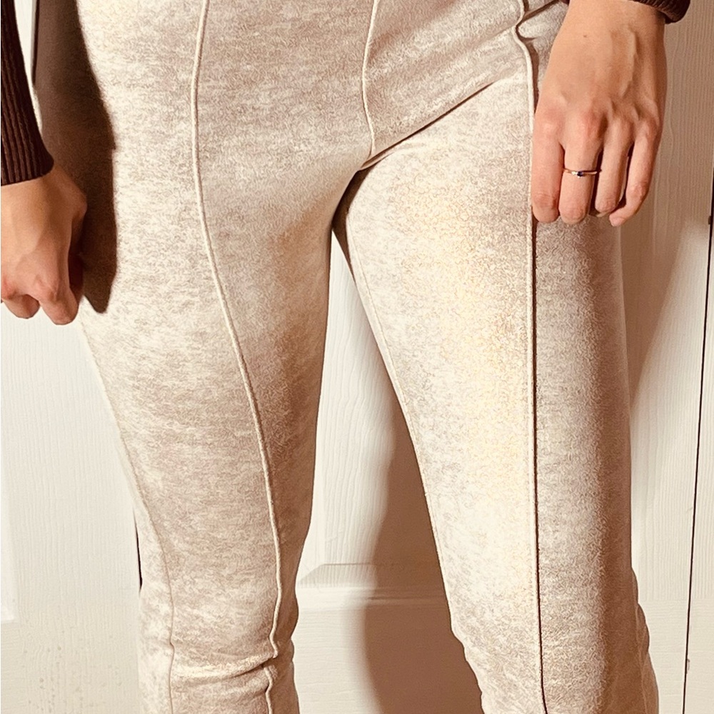 Anthropologie gold sparkle pants